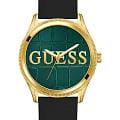 Guess Guess Dress GW0887G2  GW0887G2 кварцевые женские часы зеленый циферблат, браслет силикон — вид спереди