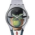 Swatch Swatch New Gent SUOZ350  SUOZ350 кварцевые мужские часы серый циферблат, браслет силикон — вид спереди