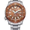 Citizen Citizen Promaster NY0164-65X  NY0164-65X механические мужские часы  коричневый циферблат, браслет нержавеющая сталь — вид спереди