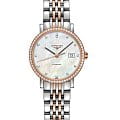Longines Longines Elegant Collection L4.310.5.88.7  L43105887 механические женские часы перламутровый циферблат, браслет нержавеющая сталь + золото 18к — вид спереди