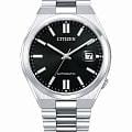 Citizen Citizen Tsuyosa NJ0150-81E  NJ0150-81E механические мужские часы черный циферблат, браслет нержавеющая сталь — вид спереди