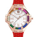 Philipp Plein Philipp Plein Lady Royal PWBDA0524  PWBDA0524 кварцевые женские часы белый циферблат, браслет силикон — вид спереди