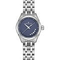 Hamilton Hamilton Jazzmaster Lady Quartz H32111140  H32111140 кварцевые женские часы  синий циферблат, браслет нержавеющая сталь — вид спереди