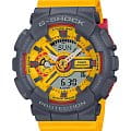 Casio Casio G-Shock GMA-S110Y-9A  GMA-S110Y-9A электронные женские часы желтый циферблат, браслет пластик — вид спереди