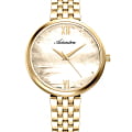 Adriatica Adriatica Essence A3760.118SQ  A3760.118SQ кварцевые женские часы золотой циферблат, браслет сталь c pvd покрытием — вид спереди