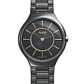 Rado Rado True Thinline R27742152  R27742152 кварцевые женские часы черный циферблат, браслет керамика — вид спереди