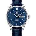 TAG Heuer TAG Heuer Carrera WAR201E.FC6292  WAR201E.FC6292 механические мужские часы синий циферблат, браслет кожаный — вид спереди