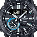 Casio Casio Edifice ECB-40PB-1ADF (ECB-40PB-1A), edifice япония мужские часы на браслете полимер боковой вид