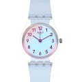 Swatch Swatch Lady LK396  LK396 кварцевые женские часы голубой циферблат, браслет пластик — вид спереди