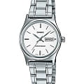 Casio Casio Collection LTP-V006D-7B2  LTP-V006D-7B2 кварцевые женские часы белый циферблат, браслет нержавеющая сталь — вид спереди