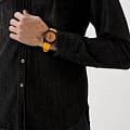 Wainer Wainer Automatic WA.25110-B мужские часы желтый циферблат на запястье