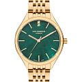 Lee Cooper Lee Cooper LC07821.170  LC07821.170 кварцевые женские часы зеленый циферблат, браслет нержавеющая сталь с pvd-покрытием — вид спереди