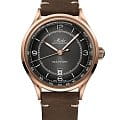 Mido Mido Multifort Patrimony M040.407.36.060.00  M0404073606000 механические мужские часы черный циферблат, браслет кожаный — вид спереди