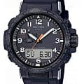Casio Casio Pro Trek PRW-50Y-1A PRW PRW-50Y-1AER кварцевые мужские часы черный циферблат, браслет пластик — вид спереди