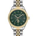 U.S. Polo Assn. U.S. Polo Assn. Stile USPA2045-04  USPA2045-04 кварцевые женские часы зеленый циферблат, браслет нержавеющая сталь с ip-покрытием — вид спереди