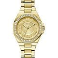 Guess Guess Sport Contessa GW0877L2  GW0877L2 кварцевые женские часы золотой циферблат, браслет нержавеющая сталь с ip-покрытием — вид спереди