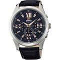 Orient Orient TW04007D (FTW04007D)  FTW04007D  мужские часы синий циферблат, браслет кожа + текстиль — вид спереди