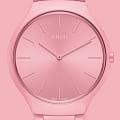 Rado Rado True Thinline Le Corbusier R27094642  кварцевые женские часы часы крупный план розовый циферблата