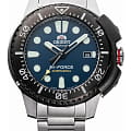 Orient Orient Mako Kamasu RA-AC0L07L  RA-AC0L07L механические мужские часы синий циферблат, браслет нержавеющая сталь — вид спереди