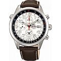 Orient Orient TD0900AW (FTD0900AW)  FTD0900AW кварцевые мужские часы белый циферблат, браслет 18-каратное желтое золото — вид спереди