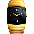 Rado Rado Sintra R13840712  R13840712 кварцевые мужские часы черный циферблат, браслет ceramos™ — вид спереди