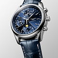 Longines Longines Master Collection L2.673.4.92.0 механические мужские часы часы, крупный план синий циферблат