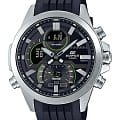Casio Casio Edifice ECB-30P-1ADF (ECB-30P-1AEF) ECB ECB-30P-1AEF кварцевые мужские часы черный циферблат, браслет каучук — вид спереди