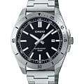 Casio Casio Collection MTP-B155D-1EV  MTP-B155D-1E кварцевые мужские часы черный циферблат, браслет нержавеющая сталь — вид спереди