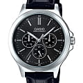 Casio Casio Collection LTP-V300L-1A  LTP-V300L-1A кварцевые женские часы черный циферблат, браслет кожаный — вид спереди