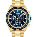Hugo Boss Hugo Boss Energy HB1513973  HB1513973 кварцевые мужские часы синий циферблат, браслет нержавеющая сталь с ip-покрытием — вид спереди