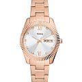 Fossil Fossil Scarlette ES5200  ES5200 кварцевые женские часы серебристый циферблат, браслет нержавеющая сталь с ip-покрытием — вид спереди