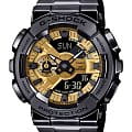 Casio Casio G-Shock GM-110BD-1A9 GM GM-110BD-1A9 электронные мужские часы золотой циферблат, браслет нержавеющая сталь с pvd-покрытием — вид спереди