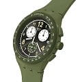 Swatch Swatch Chrono 42 Standard SUSG406 кварцевые мужские часы часы крупный план зеленый циферблата
