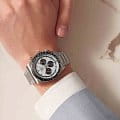Longines Longines Conquest L3.835.4.72.6 мужские часы белый циферблат на запястье