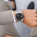Jaguar Jaguar Automatic Diver J886/3  швейцарские мужские часы на браслете нержавеющая сталь боковой вид