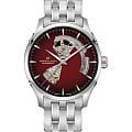 Hamilton Hamilton Jazzmaster Open Heart Auto H32675170  H32675170 механические мужские часы красный циферблат, браслет нержавеющая сталь — вид спереди
