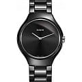 Rado Rado True Thinline R27742192  R27742192 кварцевые женские часы черный циферблат, браслет высокотехнологичная керамика — вид спереди