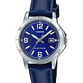 Casio Casio Collection LTP-V004L-2B  LTP-V004L-2B кварцевые женские часы синий циферблат, браслет кожаный — вид спереди