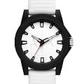 Armani Exchange Armani Exchange Outer Banks AX2523  AX2523 кварцевые мужские часы белый циферблат, браслет силикон — вид спереди