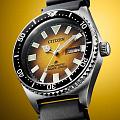 Citizen Citizen Promaster NY0120-01X механические мужские часы часы крупный план желтый циферблата