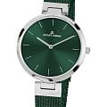 Jacques Lemans Jacques Lemans  Classic 1-2110H  1-2110H кварцевые женские часы зеленый циферблат, браслет нержавеющая сталь — вид спереди