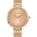 Jacques Lemans Jacques Lemans Classic 1-2110L  1-2110L кварцевые женские часы  золотой циферблат, браслет сталь с ip покрытием — вид спереди