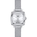 Tissot Tissot Lovely Square T058.109.11.036.00 Lovely T0581091103600 кварцевые женские часы серебристый циферблат, браслет нержавеющая сталь — вид спереди