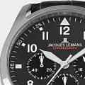 Jacques Lemans Jacques Lemans 42-2A,  австрия мужские часы на браслете кожаный боковой вид