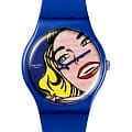 Swatch Swatch New Gent SUOZ352  SUOZ352 кварцевые женские часы синий циферблат, браслет силикон — вид спереди