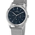 Jacques Lemans Jacques Lemans Retro Classic 1-2061H  1-2061H кварцевые мужские часы синий циферблат, браслет нержавеющая сталь — вид спереди