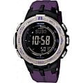 Casio Casio Pro Trek PRW-3100-6E PRW PRW-3100-6E электронные мужские часы черный циферблат, браслет каучук — вид спереди