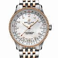 Breitling Breitling Navitimer Automatic 35 U17395211A1U1  U17395211A1U1 механические женские часы перламутровый циферблат, браслет сталь + золото — вид спереди