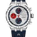 Maurice Lacroix Maurice Lacroix Aikon Automatic Chronograph Special Edition Mahindra Racing AI6038-SS001-133-4  AI6038-SS001-133-4 механические мужские часы  циферблат, браслет кожаный — вид спереди