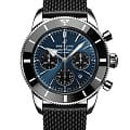 Breitling Breitling Breitling Superocean Heritage B01 Chronograph 44 AB0162121C1S1  AB0162121C1S1 механические мужские часы синий циферблат, браслет каучук — вид спереди
